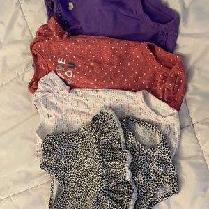 BUNDLE! 4 Carter’s onesies! 3m